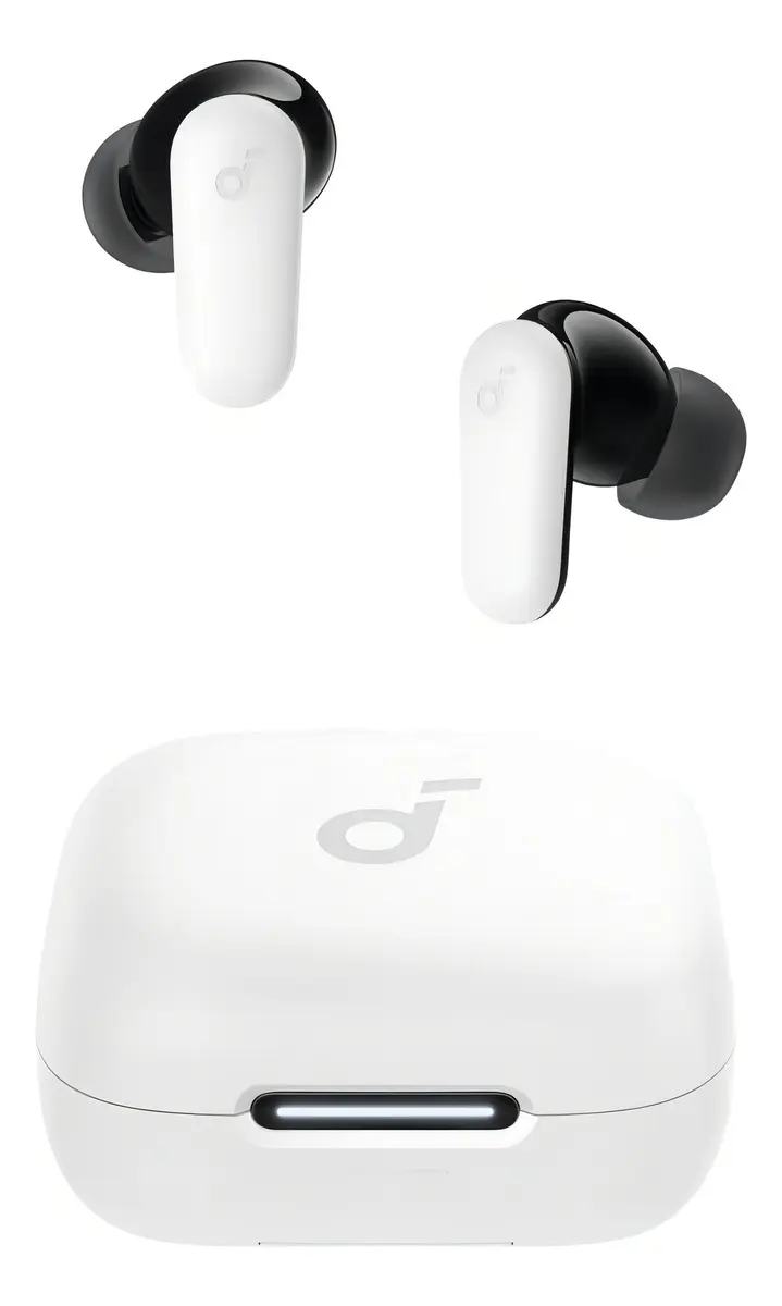 Fone Bluetooth TWS Anker soundcore P30i com estojo que serve de suporte