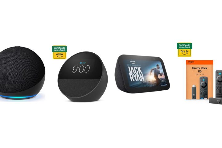 Gadgets com IA: Echo Dot, Echo Spot, Echo Show 5, Fire TV Stick