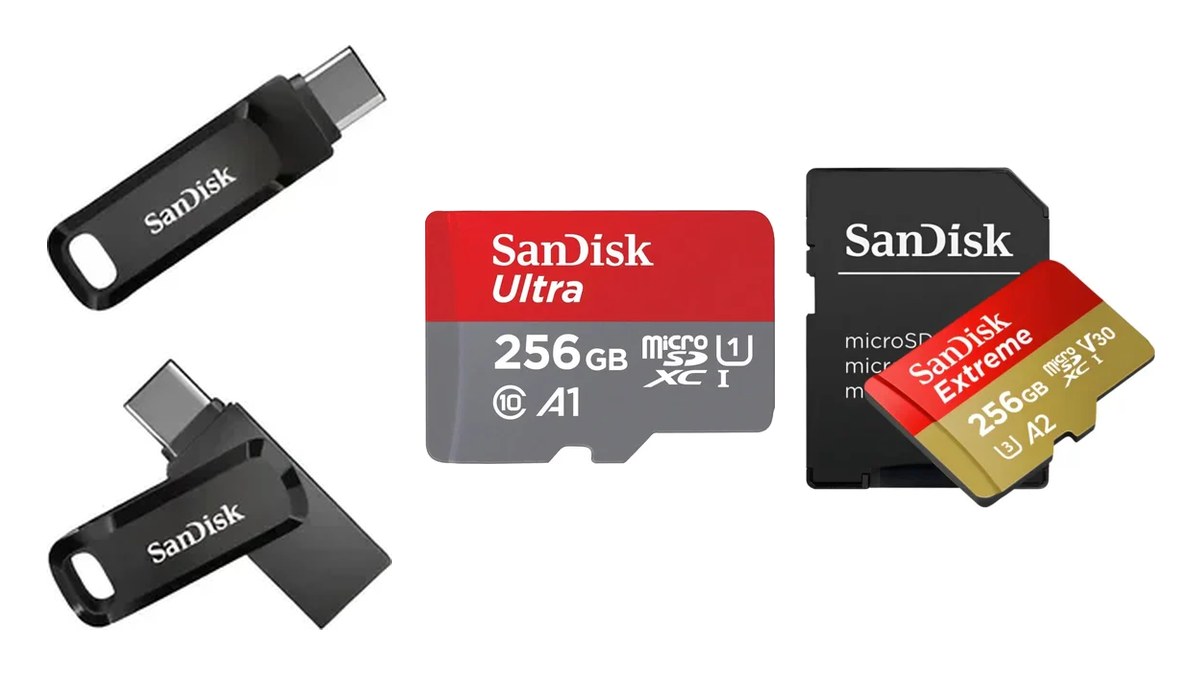 Liberar espaço no celular sem apagar fotos: Pendrive USB-C, microSD Ultra, microSD Extreme
