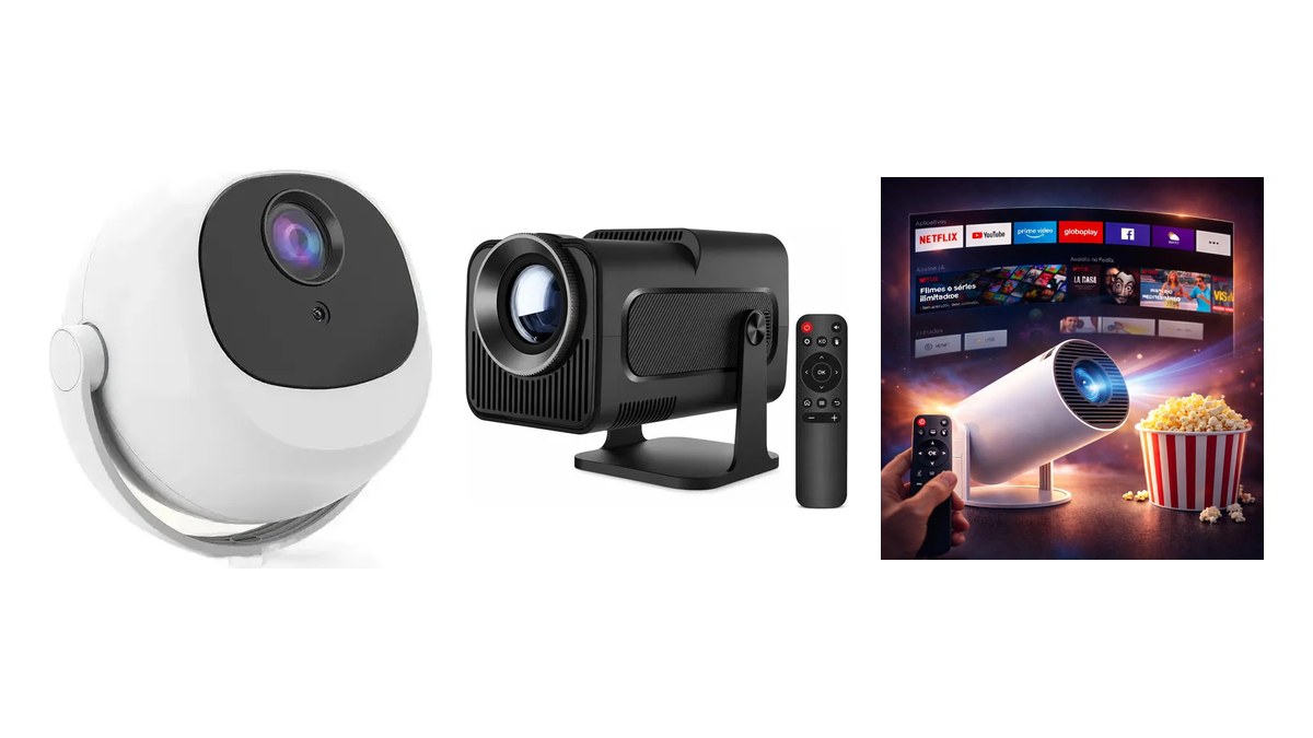Projetor para casa: BL360 Wi-Fi, B-Max Android, HY300