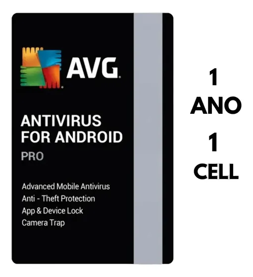 Avg Antivirus Pro 1 Celular Android 1 Ano Entrega Rapida