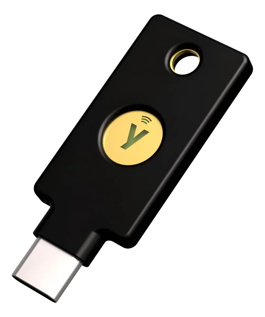 Chave Segurança Nfc Yubico Security Key Usb C Fido2 U2f 2fa