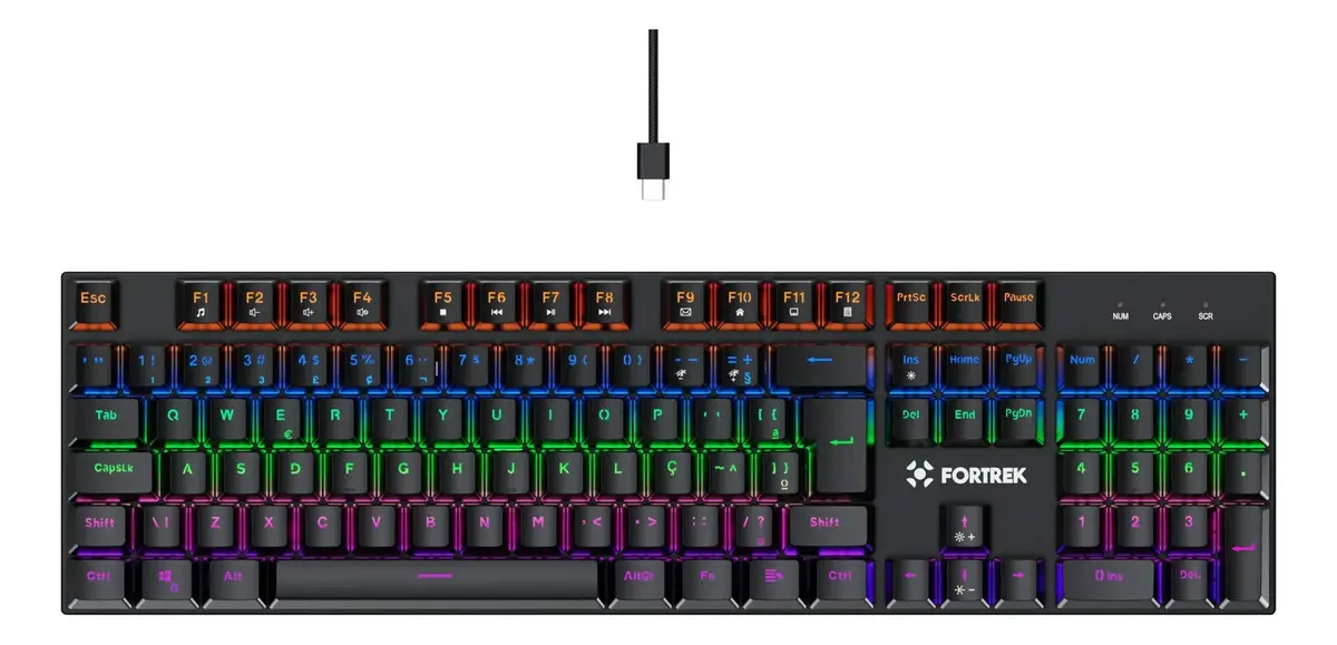 Teclado Gamer Mecânico Fortrek Gravity 100 Fullsized Switch Outemu Red B