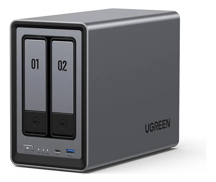 Ugreen Nas 2 Baias 8gb Ddr5 2.5gbe Hdmi 4k Armazenamento