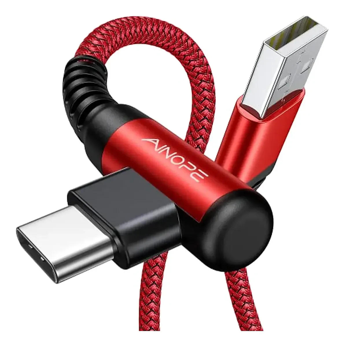Ainope 2 Unidades, Cabo Usb C 3.1a Carga R Pida, Cabo Kqe4