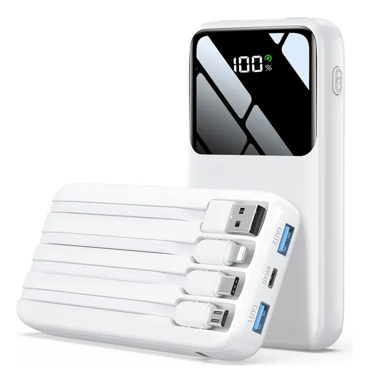 Power Bank 20.000mah Carregador Portátil Rápido Com Display