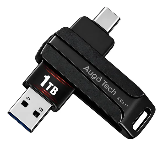 Pendrive 1tb Tipo-c 2 Em 1 Usb 3.0 Alta Velocidade Augô Tech
