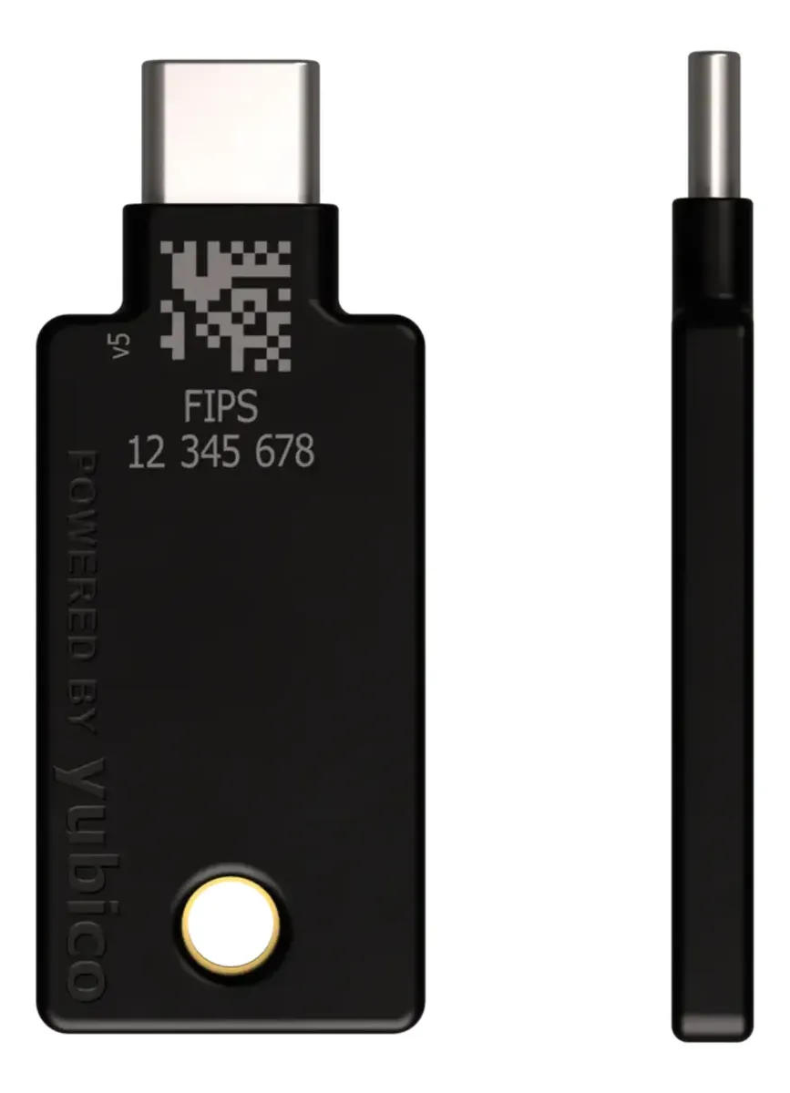 Chave Segurança Nfc Yubico Yubikey 5c Fips Security Usb C