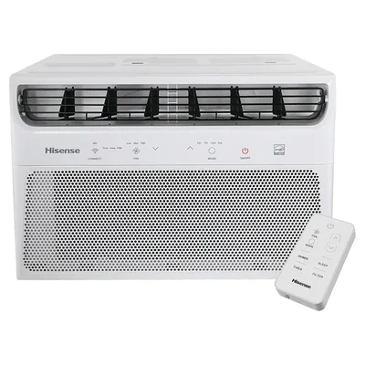 Ar-condicionado de janela Hisense 10.000 BTUs branco com controle remoto
