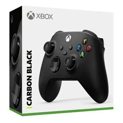 Controle sem fio Xbox preto original da Microsoft