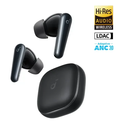 Fone Soundcore Liberty 5 preto com estojo