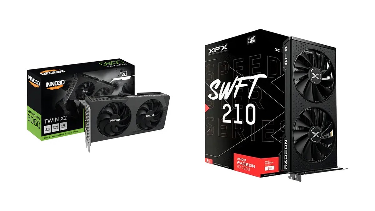 RTX 5060 ou RX 7600?: RTX 5060, RX 7600
