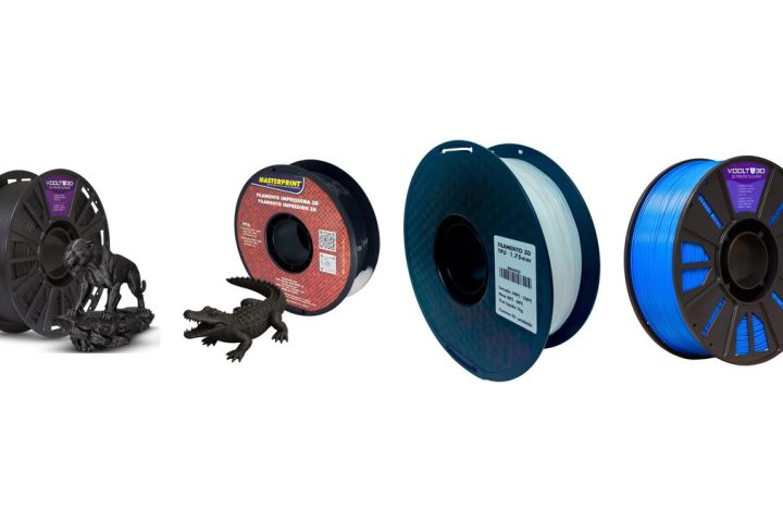 Filamento para impressora 3D: PLA, PETG, TPU, ABS