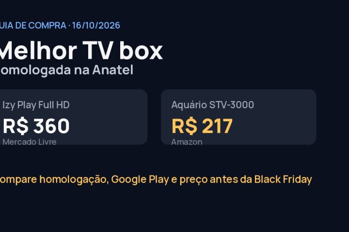 Melhor TV box homologada: Intelbras Izy Play, Aquário STV-3000, Xiaomi TV Box S e Fire TV Stick HD