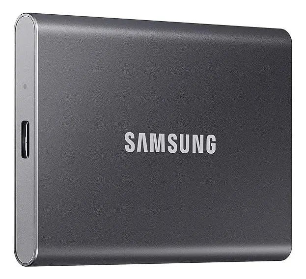 T7 4tb Externo Samsung Portátil Ssd Usb 3.2 Gen 2 1050MB/S Cor Preto