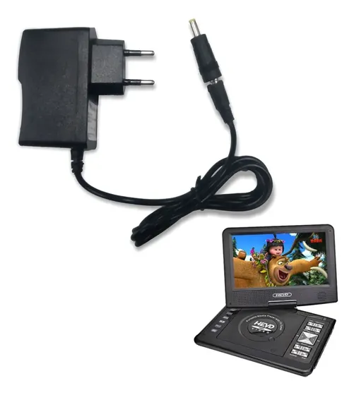 Carregador Para Dvd Portátil Evd Vídeo Hevd Bivolt - R2626