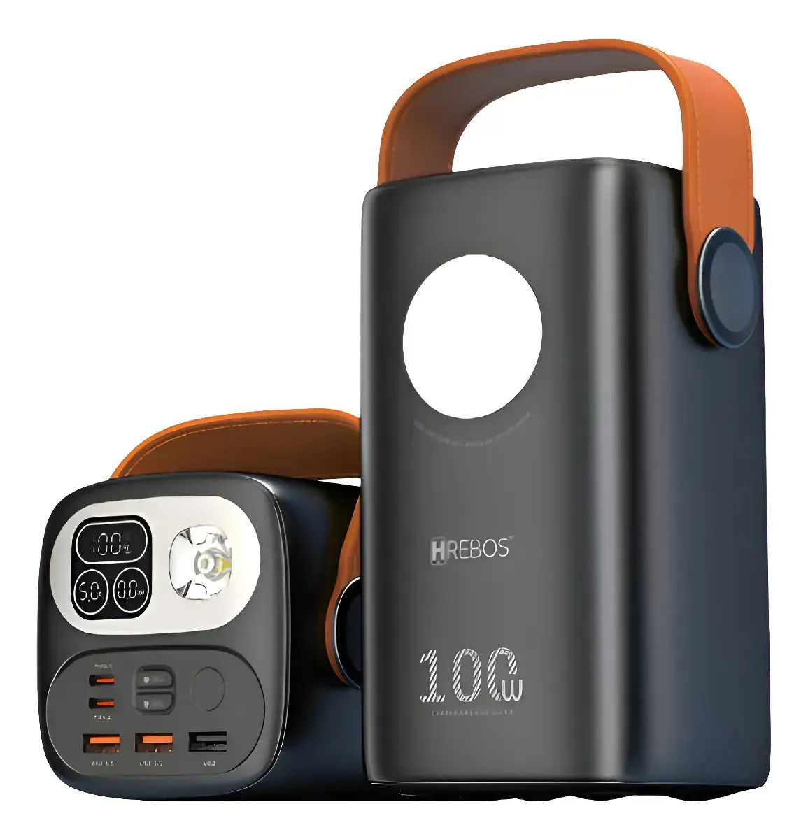 Power Bank Hrebos 60.000mah 100w Pb-997 Para - Starlink Mini Preto