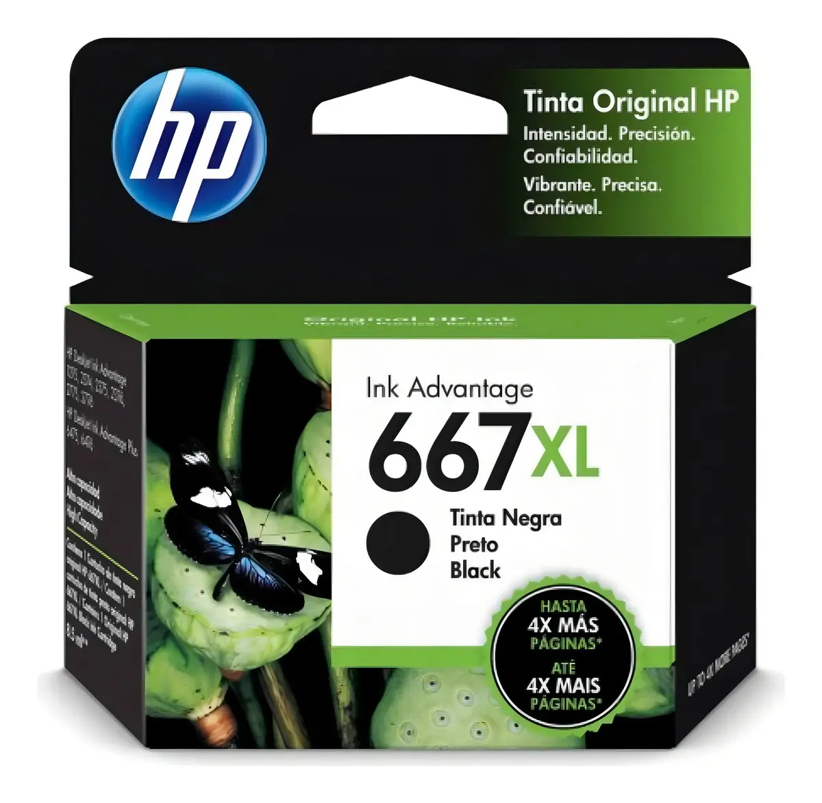 HP 667XL Preto original: até 480 páginas, o menor custo por página entre os originais