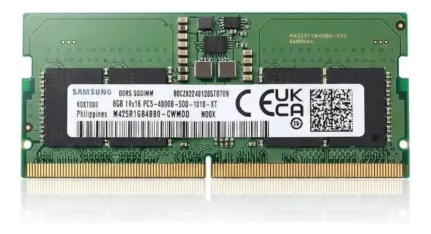 Memória Samsung DDR5 8 GB 4800 MHz SO-DIMM para notebook