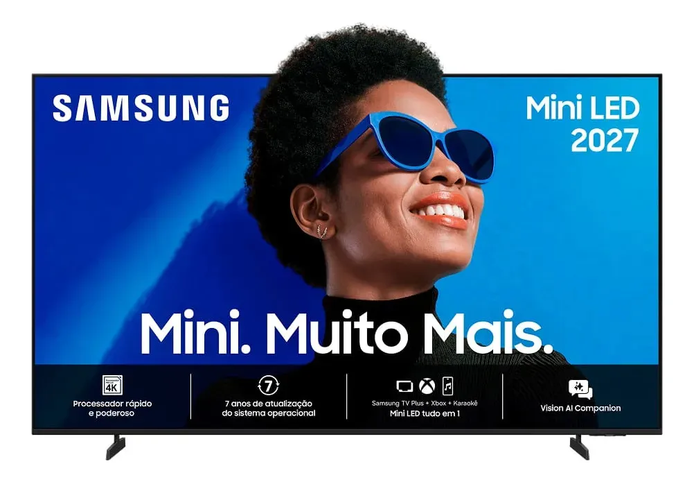 Samsung 55" Mini LED M75H 2026/2027: a Samsung Mini LED mais barata