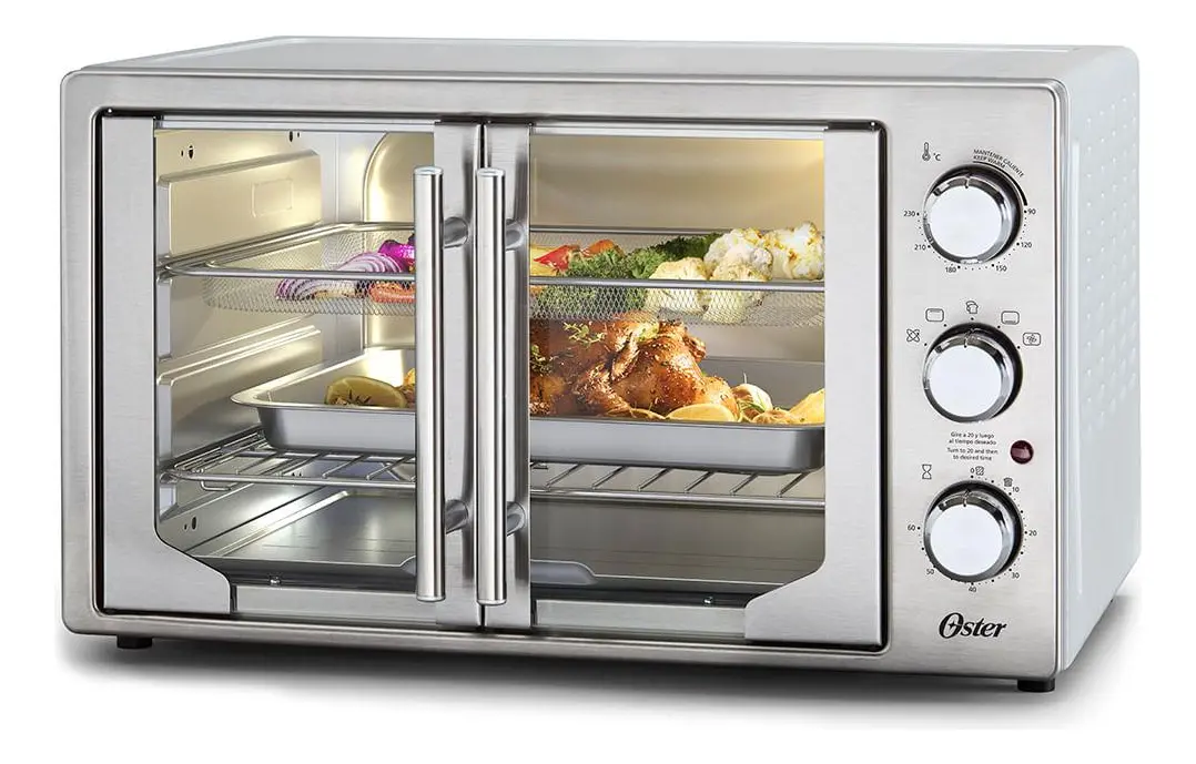 Forno e fritadeira sem óleo Oster French Door 42 litros 2 em 1