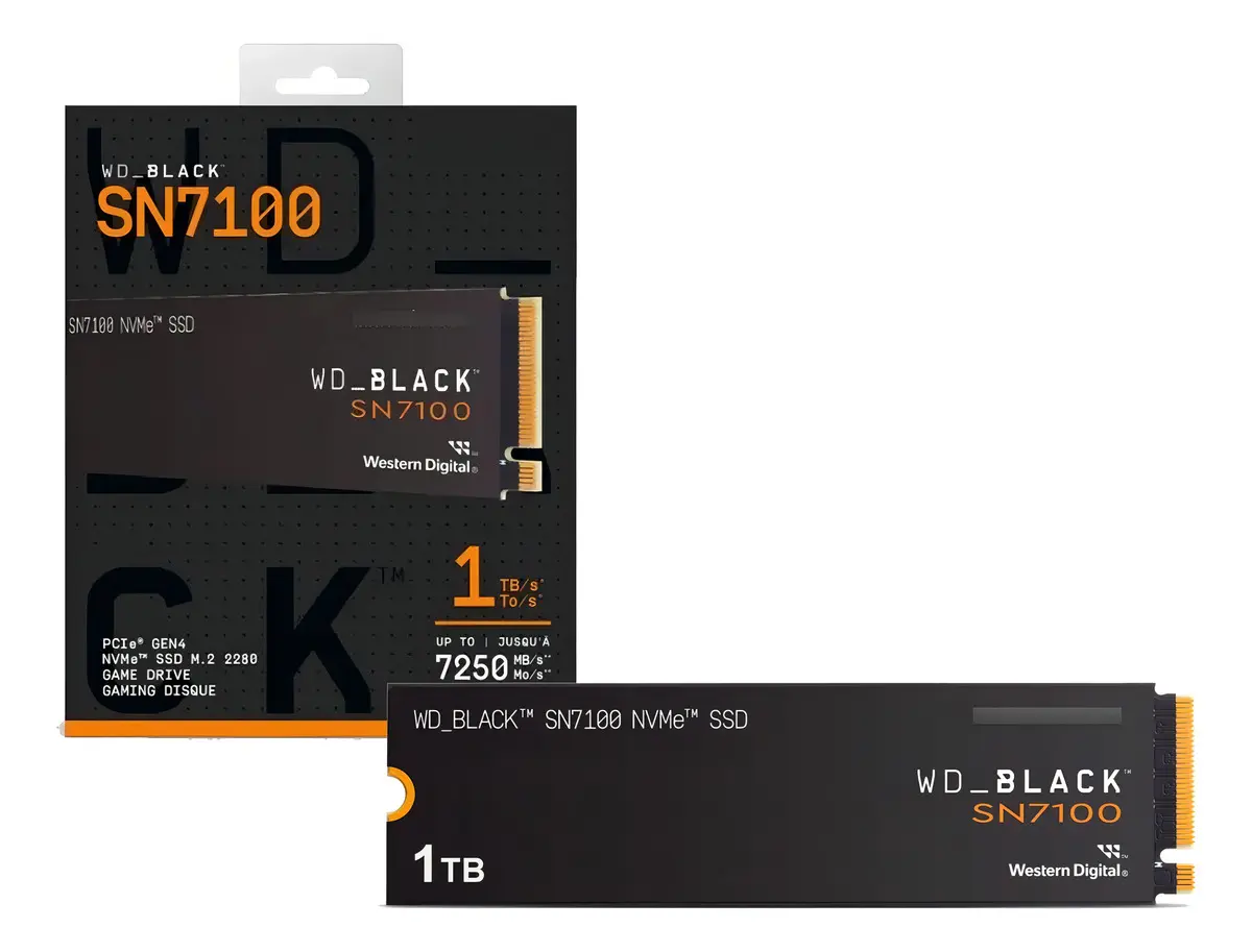 SSD WD_BLACK SN7100 1 TB M.2 2280 NVMe PCIe Gen 4.0 para Notebook e PC