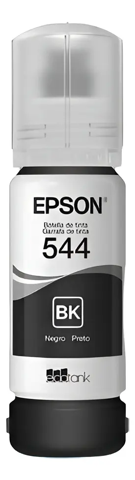 Epson T544 Preto original (65 ml): até 4.500 páginas, a garrafa que mais acaba
