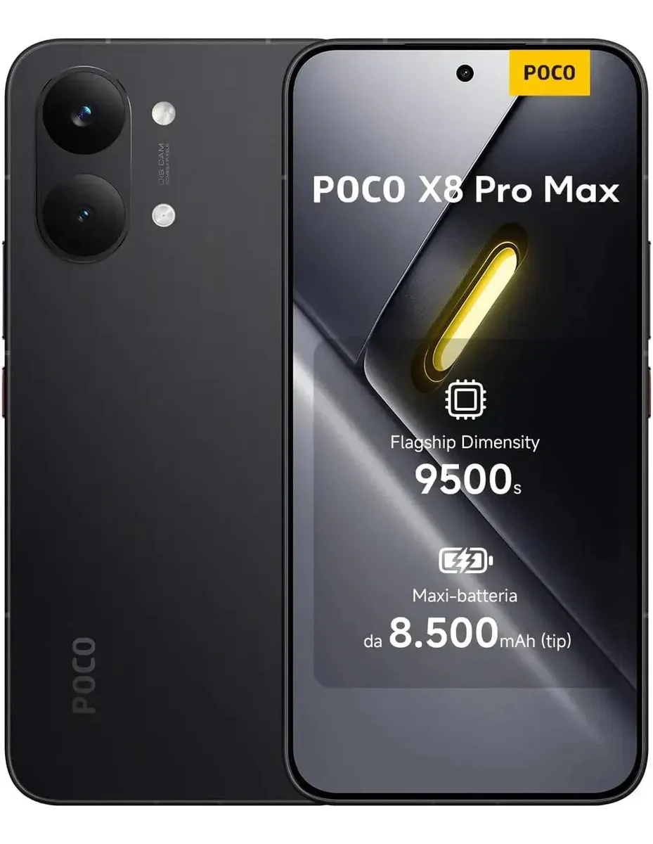 POCO X8 Pro Max 12 GB + 256 GB: bateria de 8.500 mAh