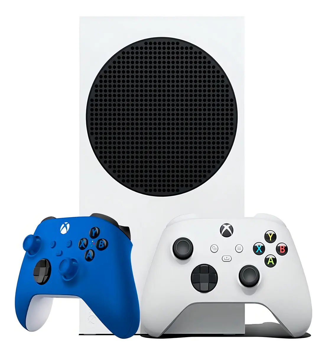 Console Xbox Series S 512 GB com 2 controles (branco e Shock Blue)