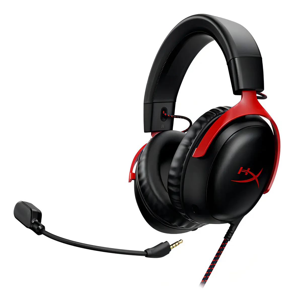 Headset Gamer HyperX Cloud III Preto e Vermelho com Microfone e Som Surround 7.1 para PC, PS5 e Xbox