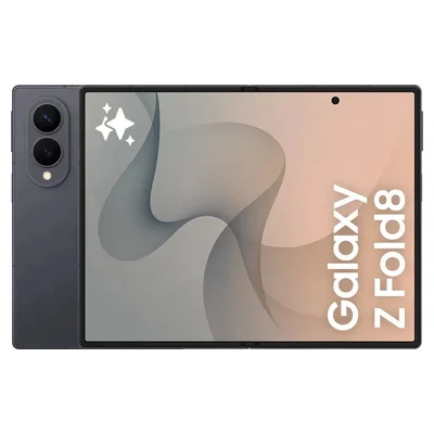 Samsung Galaxy Z Fold8 cinza aberto, com a tela de 7,6 polegadas