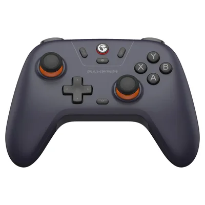 Controle GameSir Nova Lite roxo escuro com analógicos e botões coloridos