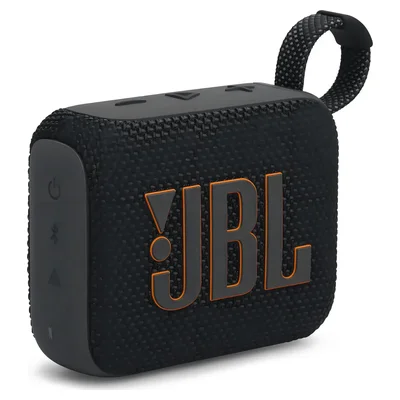 Caixa de som JBL Go 4 preta com alça