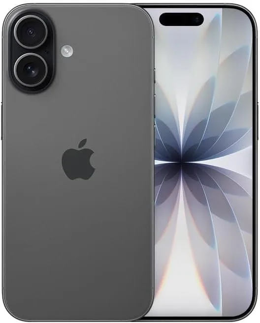 iPhone 17 preto de 256 GB, frente e verso