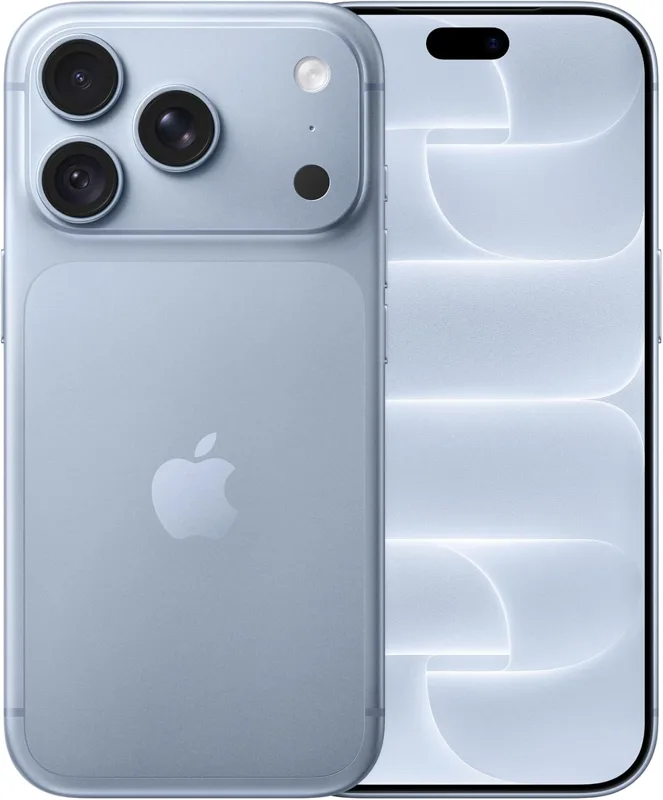 iPhone 18 Pro glacial de 256 GB, frente e verso