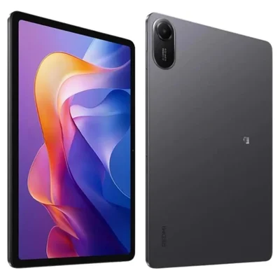 Xiaomi Redmi Pad 2 cinza-escuro, de frente e de costas