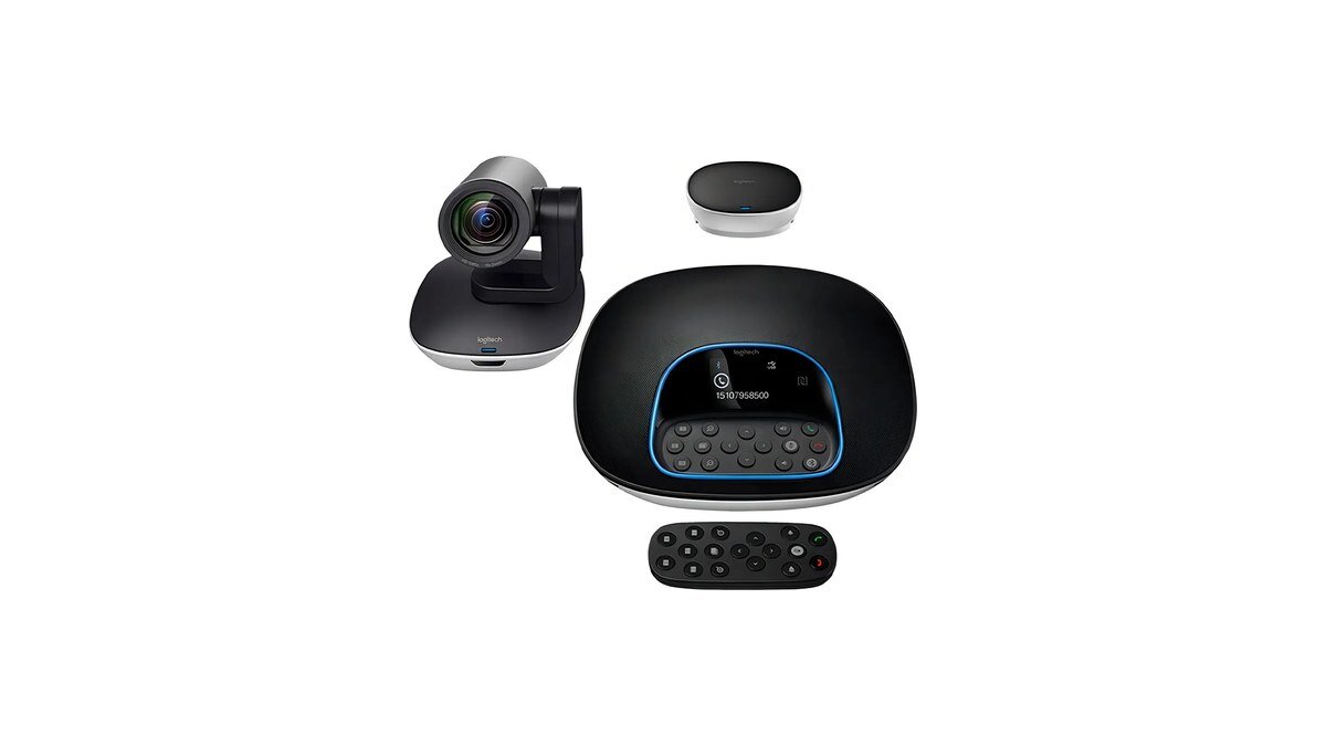 Sistema de videoconferência Logitech Group