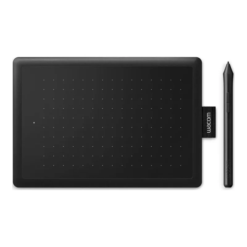 Mesa digitalizadora One by Wacom CTL472 preta com caneta, foto do catálogo do Mercado Livre