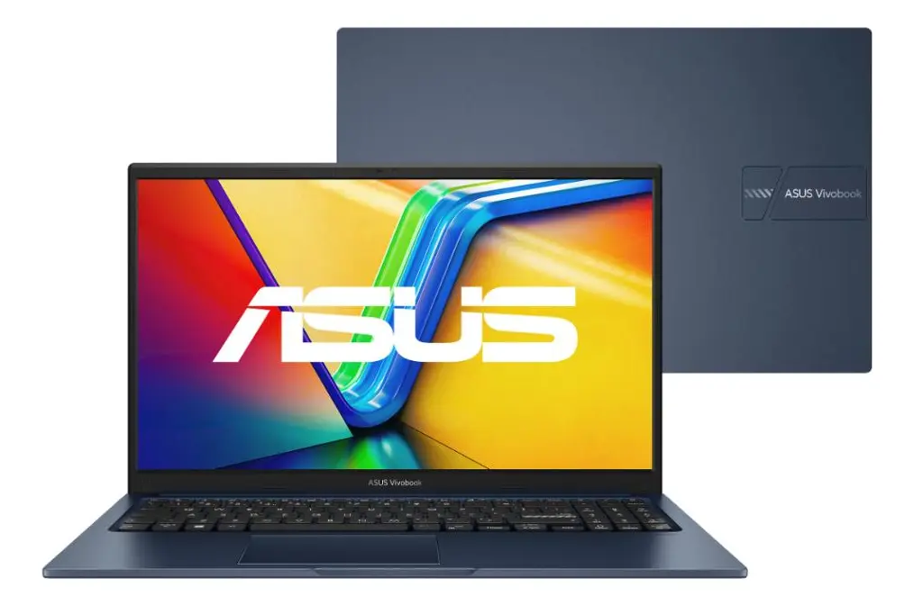 Notebook ASUS Vivobook 15 azul com tela de 15,6 polegadas