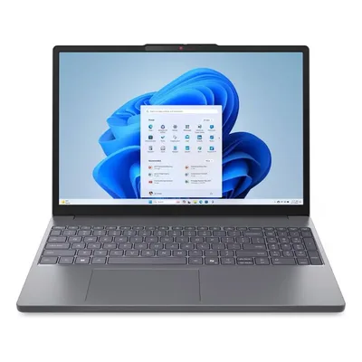 Notebook Lenovo IdeaPad Slim 3 cinza aberto, de frente