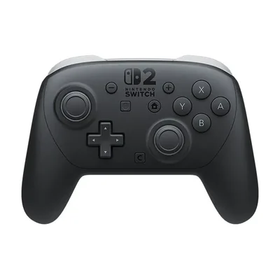 Controle Nintendo Switch 2 Pro Controller preto visto de frente