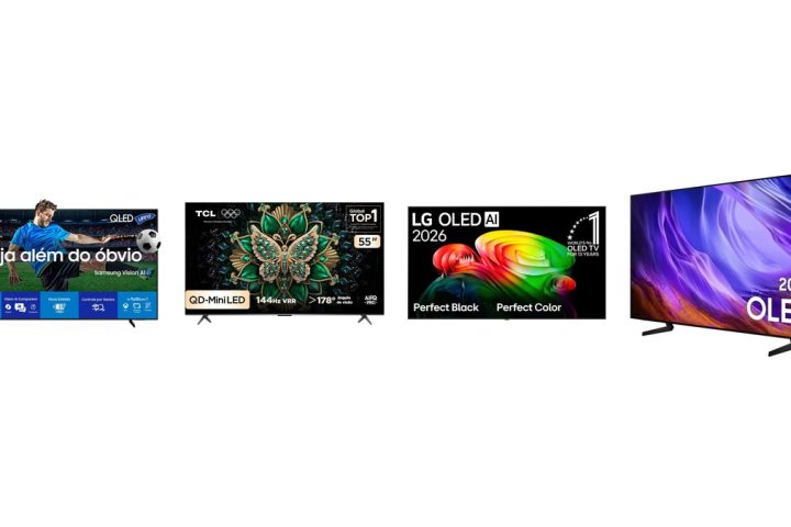 TVs Samsung Q7F, TCL C6K, LG B6 e Samsung S85H