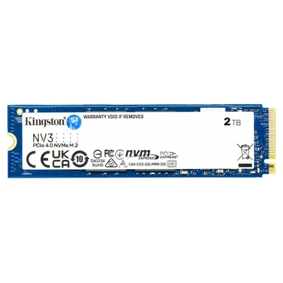 Pente do SSD Kingston NV3 de 2 TB, azul, formato M.2 2280