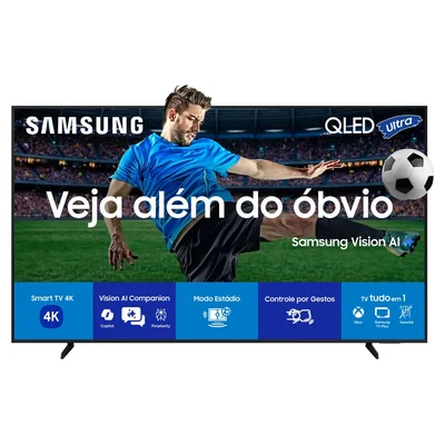 Smart TV Samsung QLED Q7F de 50 polegadas, de frente