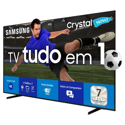 Smart TV Samsung Crystal UHD U8600F de 50 polegadas, de frente