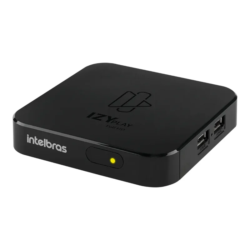 TV box Intelbras Izy Play Full HD preta, foto do catálogo do Mercado Livre