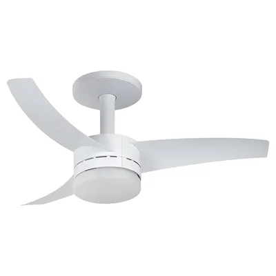 Ventilador de teto Arno Ultimate VX13 branco de 3 pás com luminária de LED